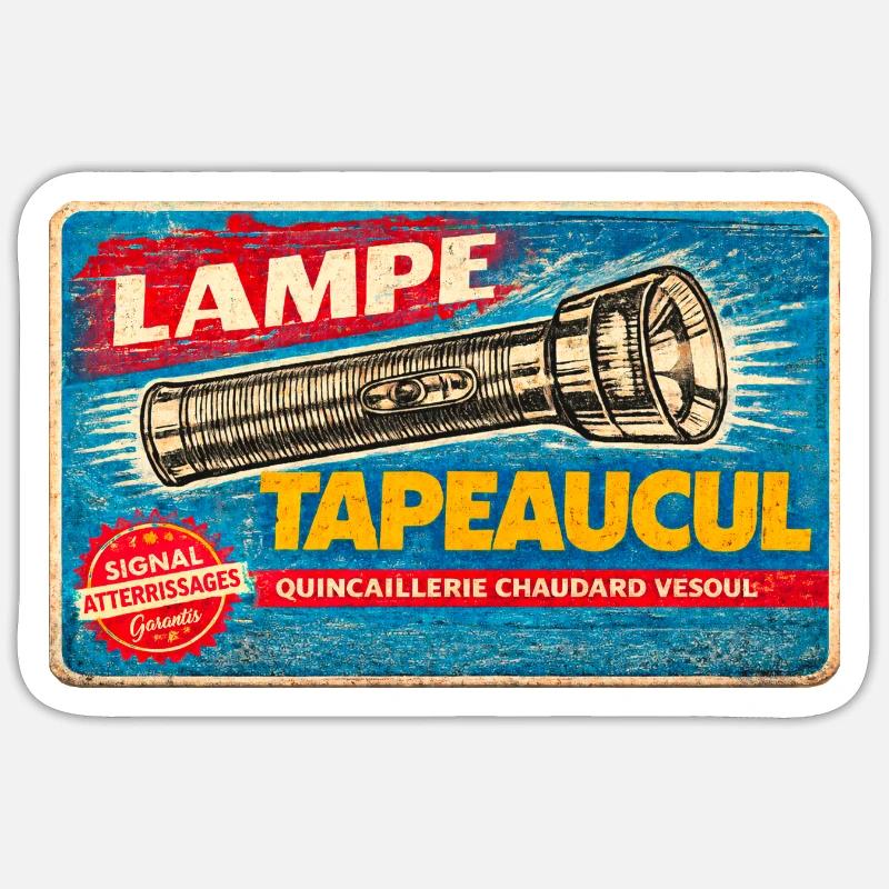 Lampe Tapeaucul – Reference 7eme compagnie Sticker taille S (10 x 10 cm)