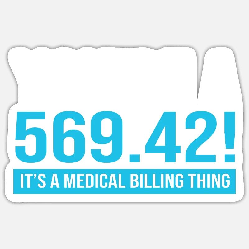 Medizin Coder - Sticker Größe S (10 x 10 cm) - Mattweiß