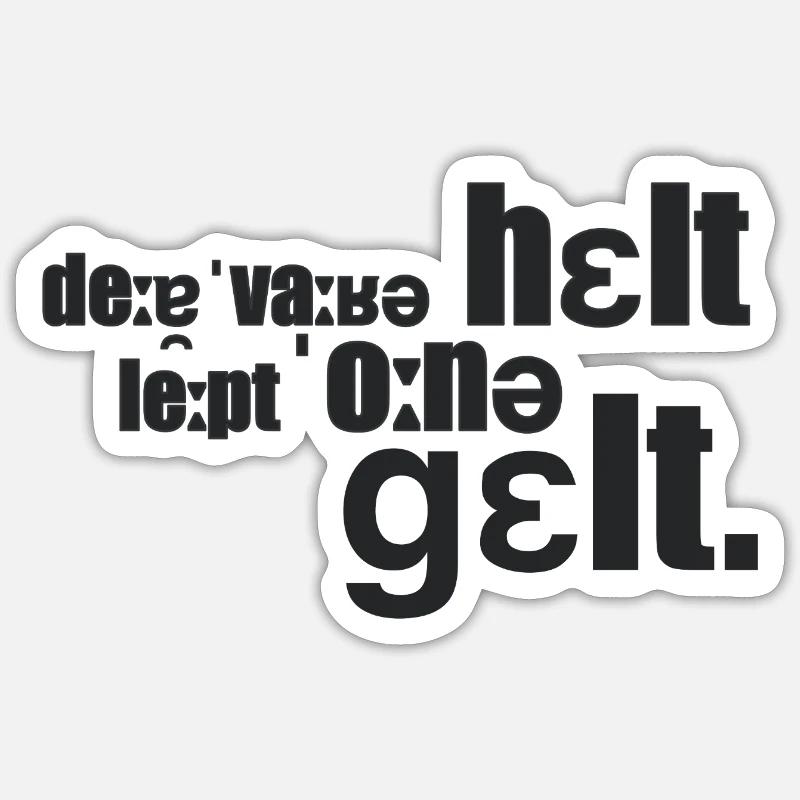 Der wahre Held - Sticker Größe S (10 x 10 cm) - Mattweiß