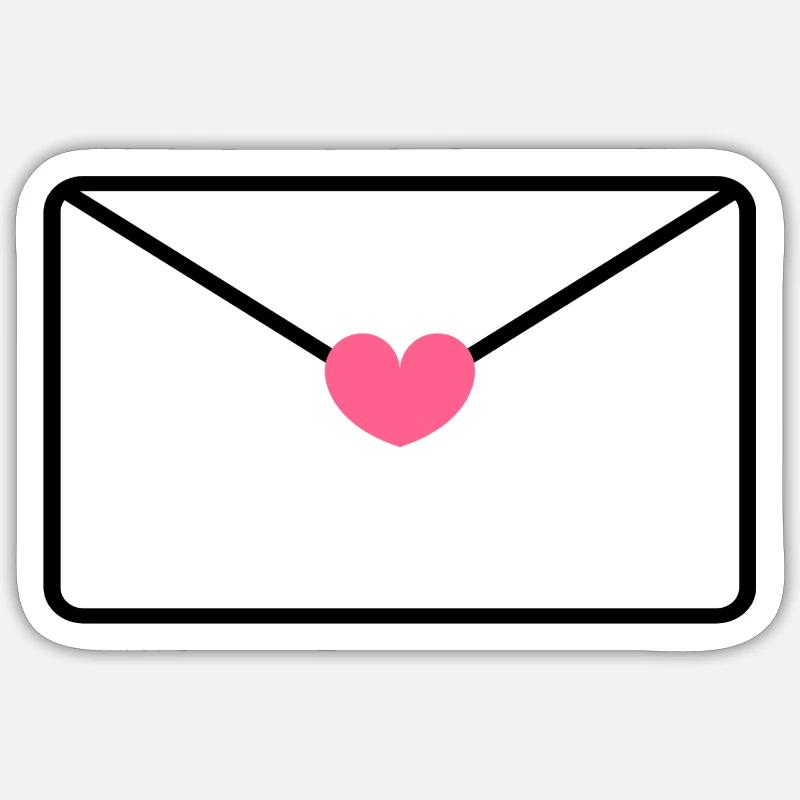 Envelope With Heart Sticker size S (10 x 10 cm)