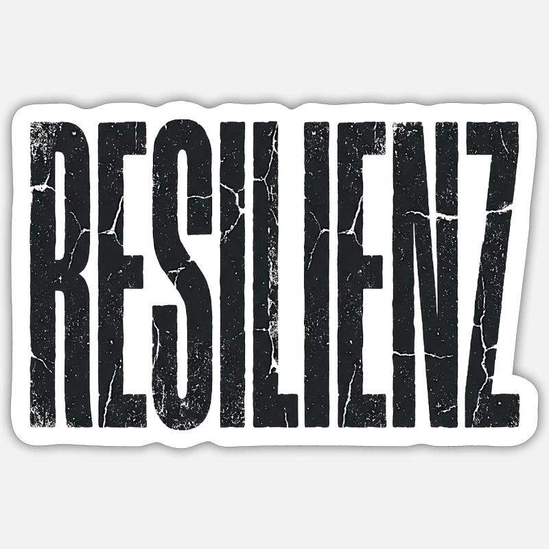 Resilienz - Sticker Größe S (10 x 10 cm) - Mattweiß
