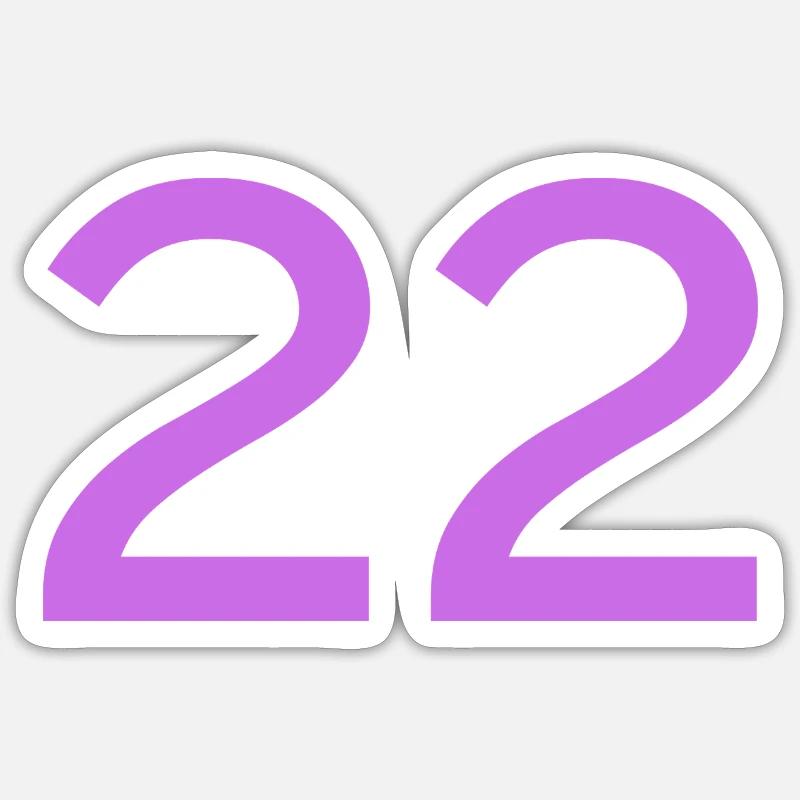 22 - Sticker taille S (10 x 10 cm) - blanc mat