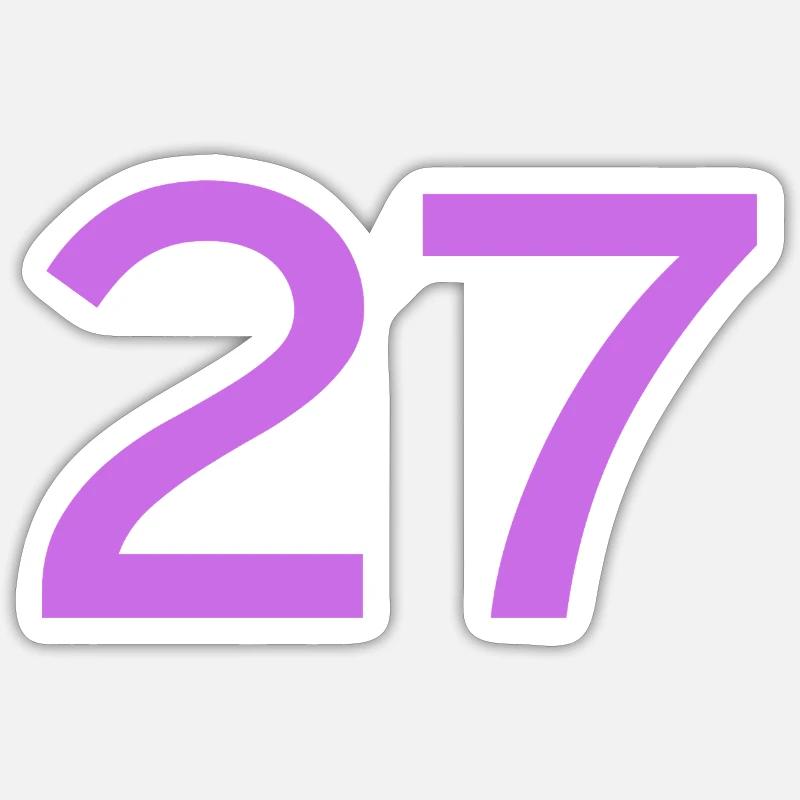 27 - Sticker size S (10 x 10 cm) - white matte