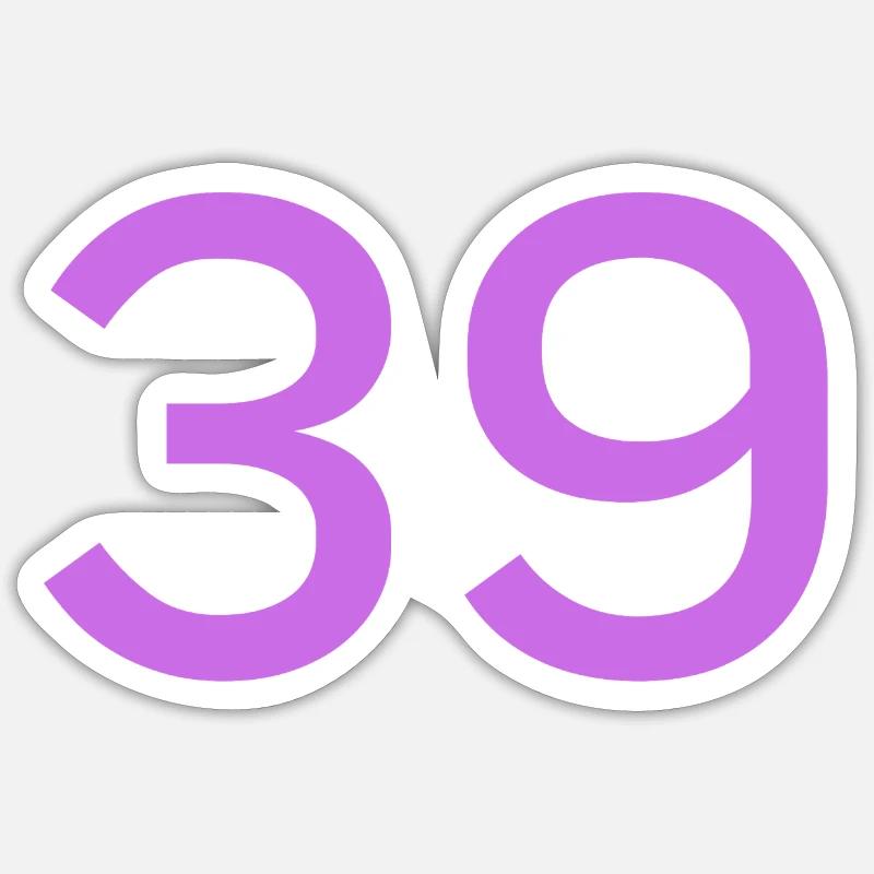 39 - Sticker taille S (10 x 10 cm) - blanc mat