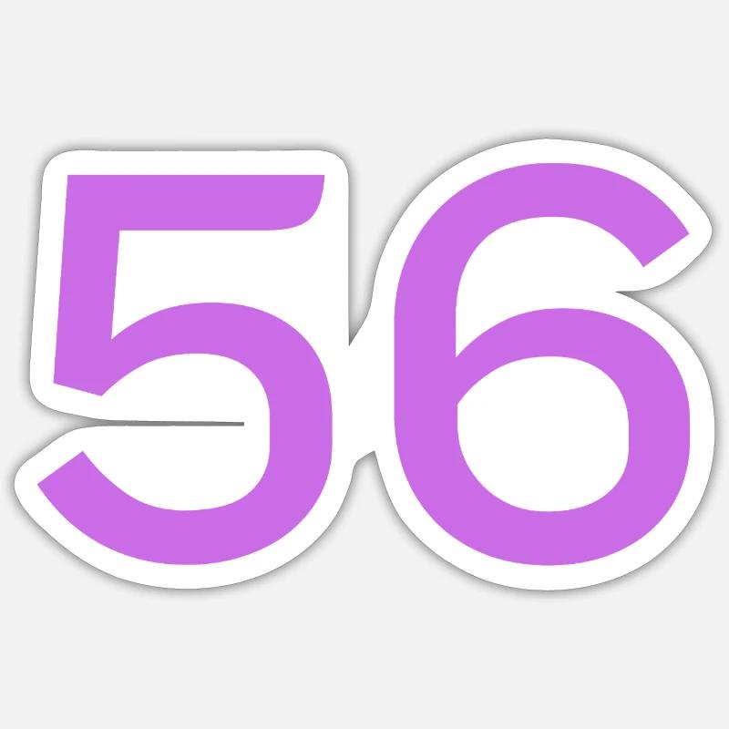 56 - Sticker taille S (10 x 10 cm) - blanc mat