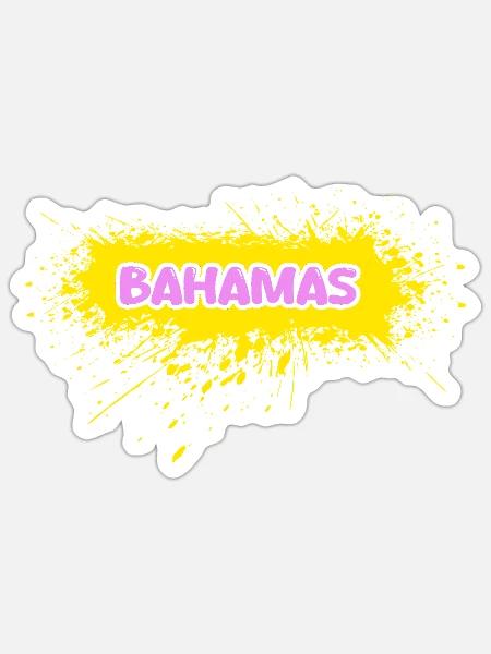 Party Bahamas - Sticker Größe S (10 x 10 cm) - Mattweiß