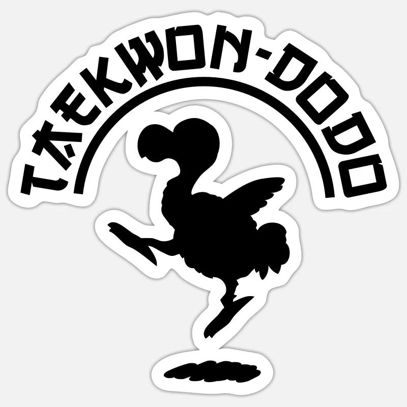 Taekwon-dodo - Sticker size S (10 x 10 cm) - white matte