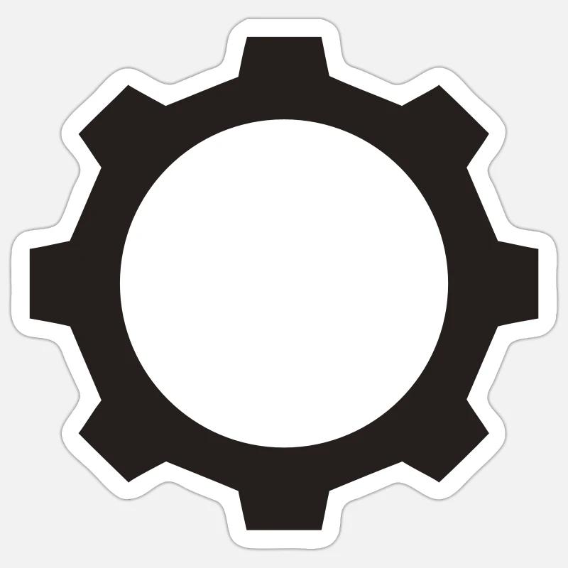 cogs Sticker size S (10 x 10 cm)