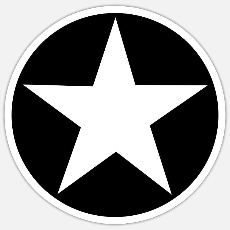 Stern Sticker Größe S (10 x 10 cm)