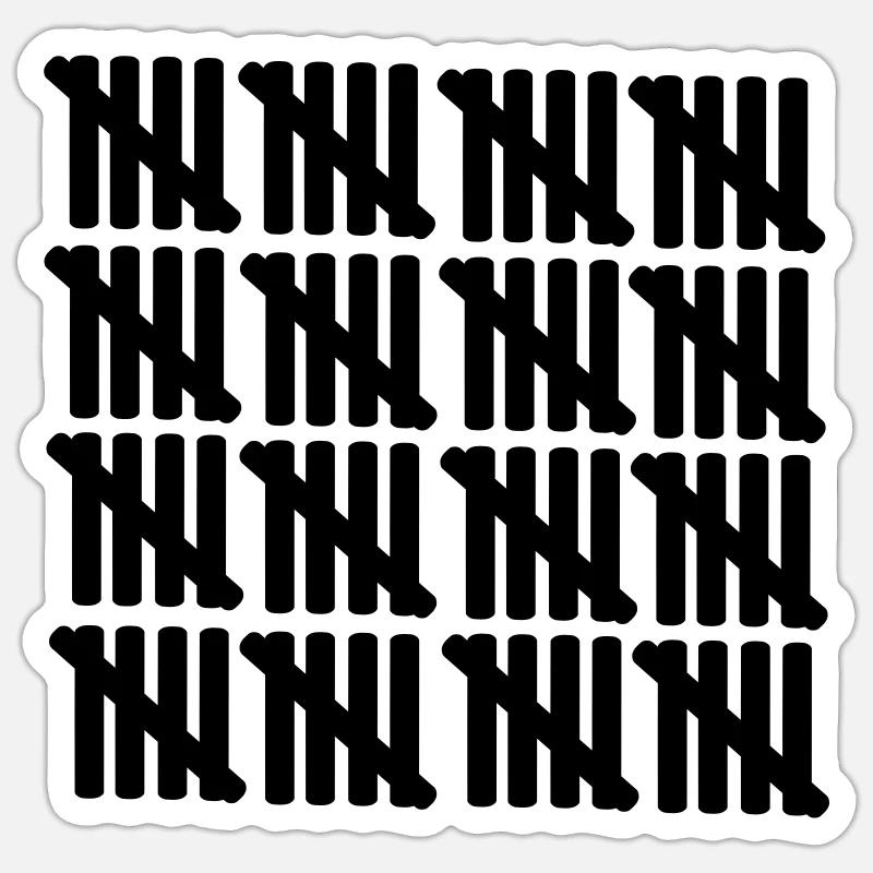 80 – birthday - Sticker size S (10 x 10 cm) - white matte
