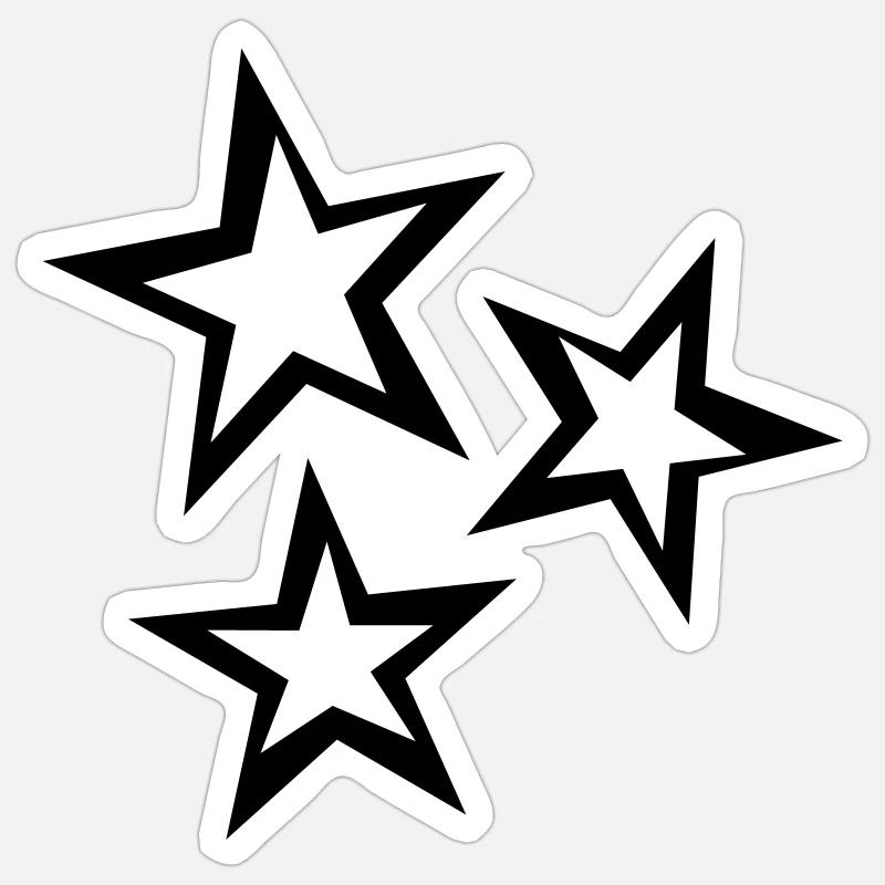 Sterne Sticker Größe S (10 x 10 cm)