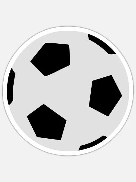 Fussballspiel - Sticker Größe S (10 x 10 cm) - Mattweiß