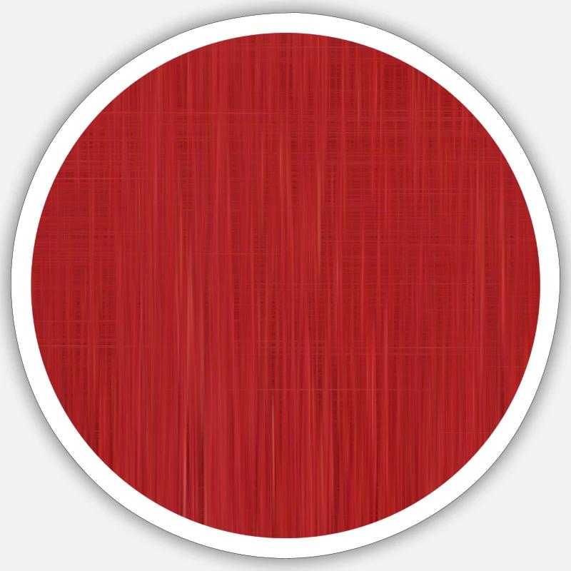 Red Circle - Sticker taille S (10 x 10 cm) - blanc mat