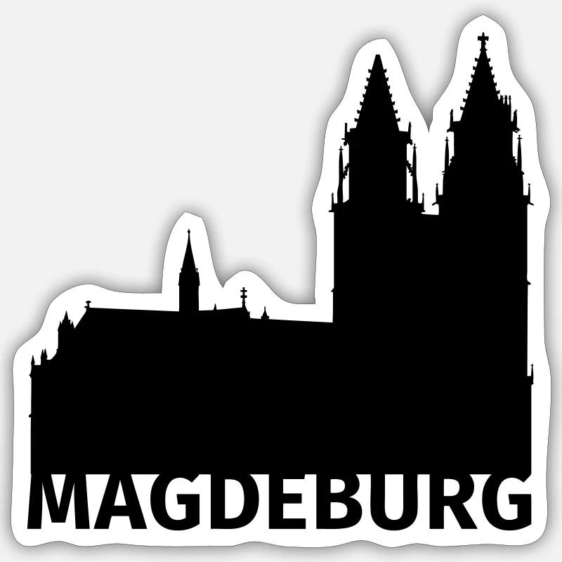 Magdeburg Sticker Größe S (10 x 10 cm)