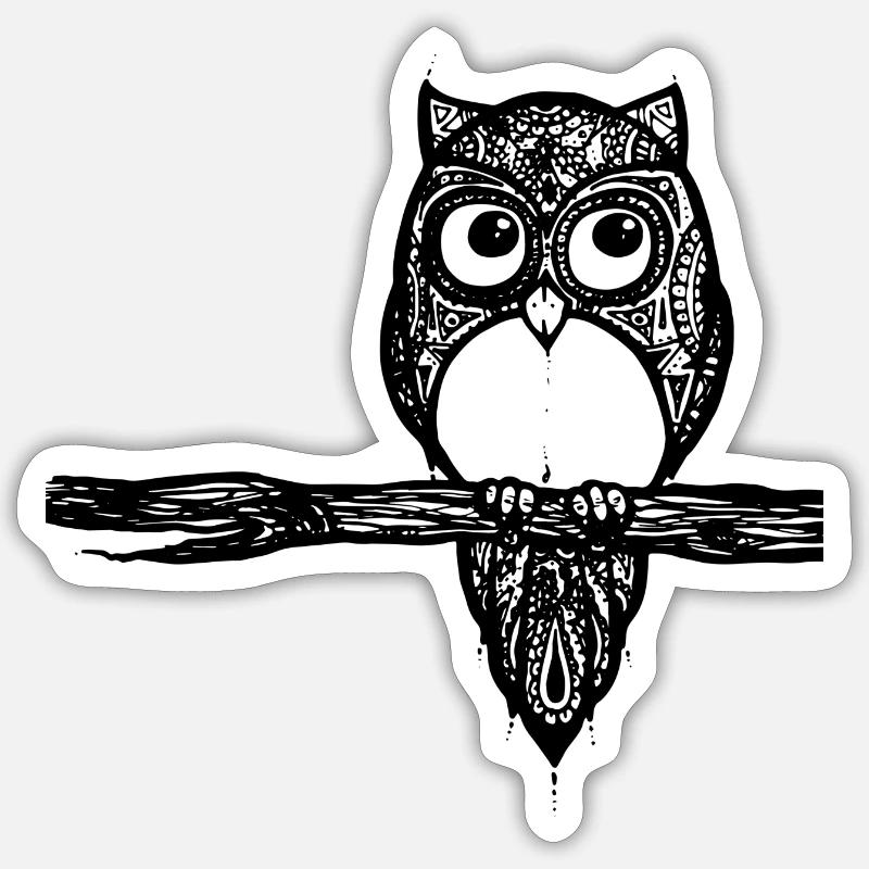 C'est chouette ! Sticker taille S (10 x 10 cm)