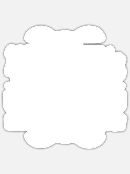 Krankenschwester - weil Superheld kein... - Sticker Größe S (10 x 10 cm) - Mattweiß
