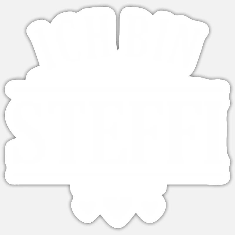 Ich bin Steffi - Sticker Größe S (10 x 10 cm) - Mattweiß