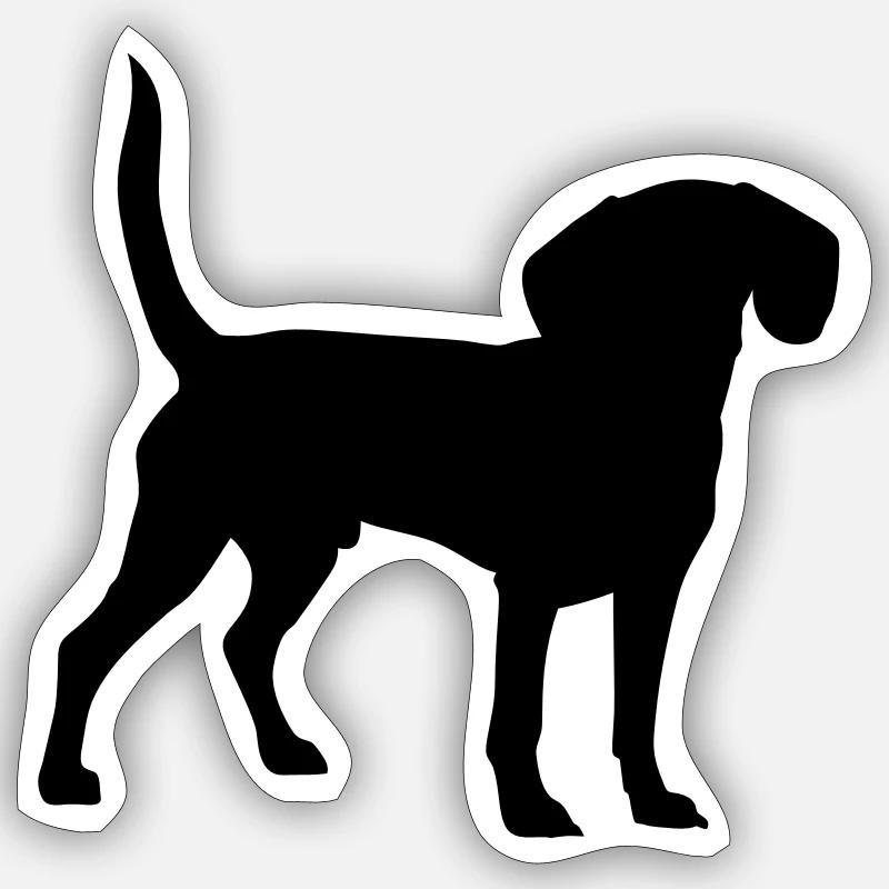 Beagle Sticker Größe S (10 x 10 cm)