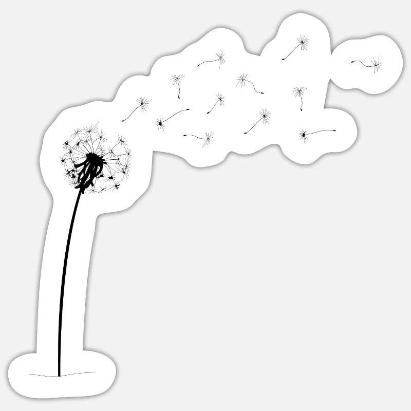 dandelion Sticker size S (10 x 10 cm)