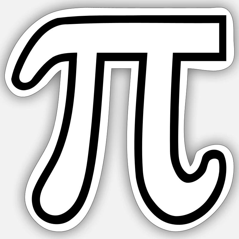 Pi Sticker size S (10 x 10 cm)