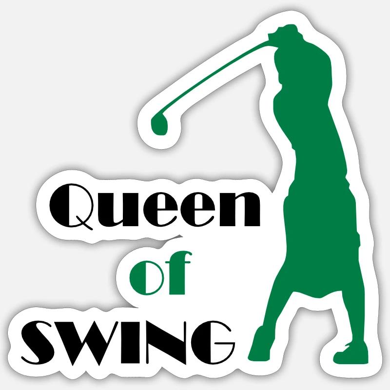 golf - Sticker size S (10 x 10 cm) - white matte