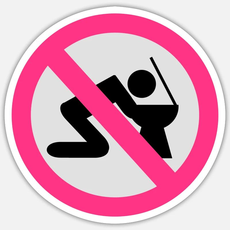 Alkohol - Sticker Größe S (10 x 10 cm) - Mattweiß