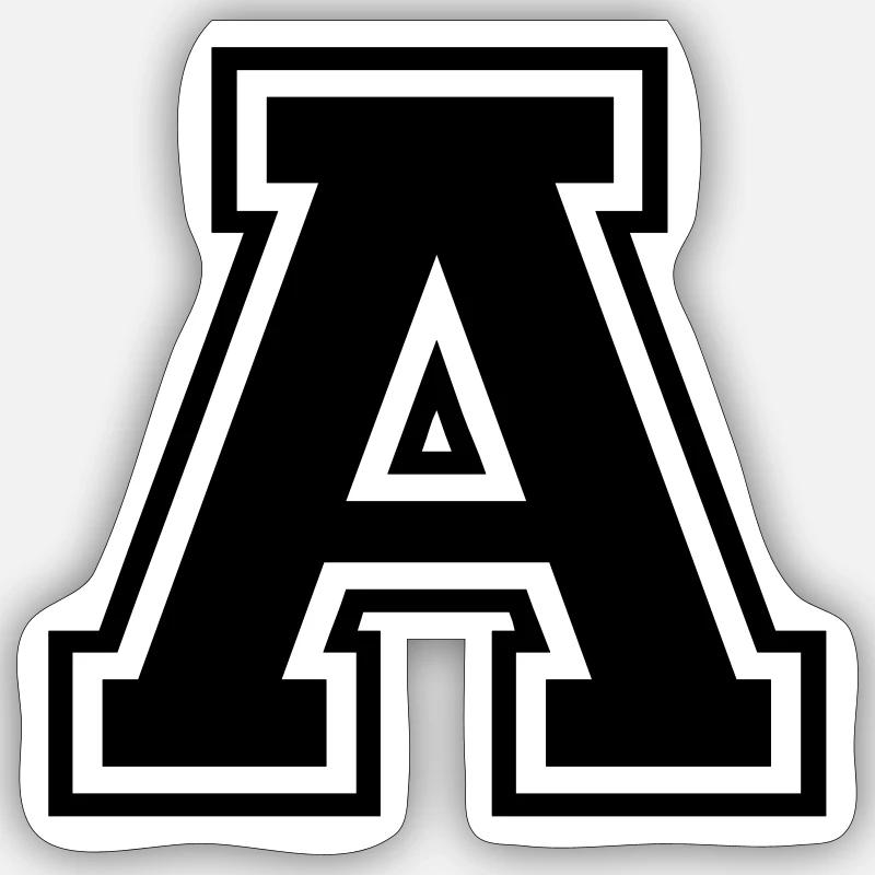 A - Sticker Größe S (10 x 10 cm) - Mattweiß
