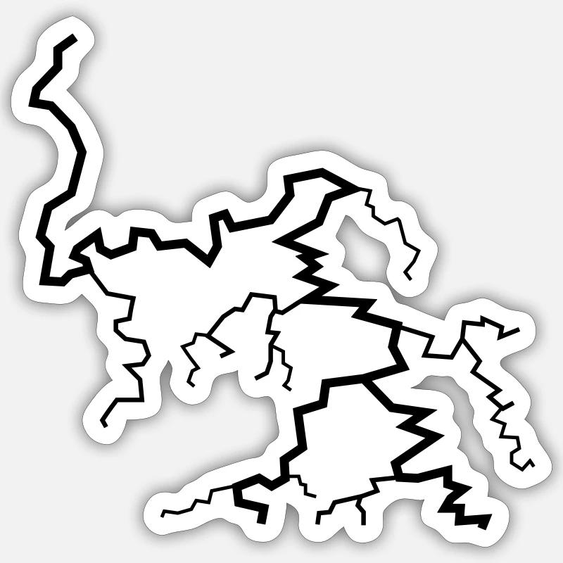 blitz - Sticker size S (10 x 10 cm) - white matte