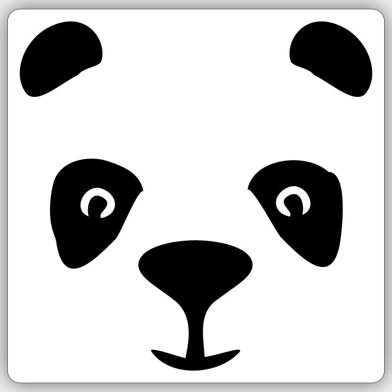 panda - Sticker size S (10 x 10 cm) - white matte