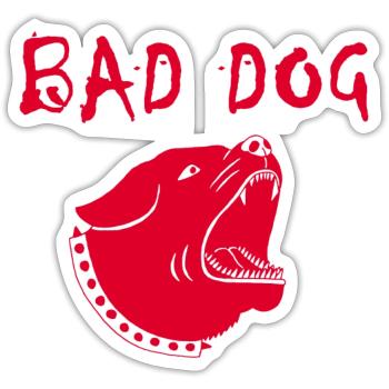 Wicked dog - Sticker size S (10 x 10 cm) - white matte - Front