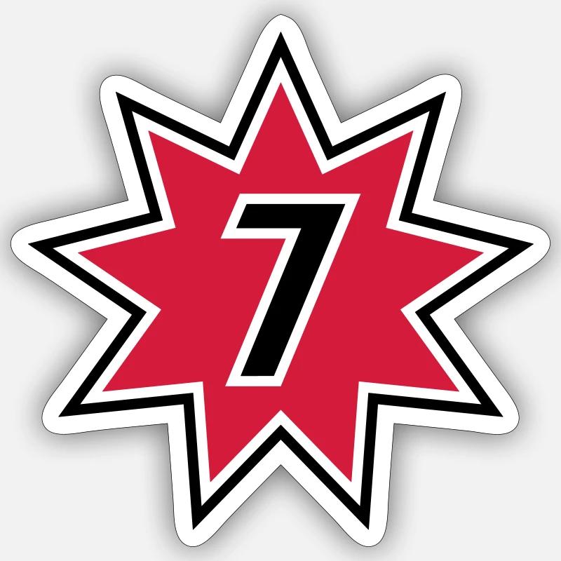 7 - Sticker size S (10 x 10 cm) - white matte