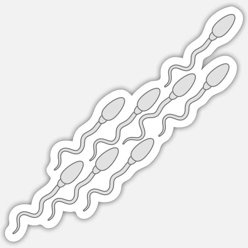 modèle sperme sperme enceinte sperme éjaculation Sticker taille S (10 x 10 cm)