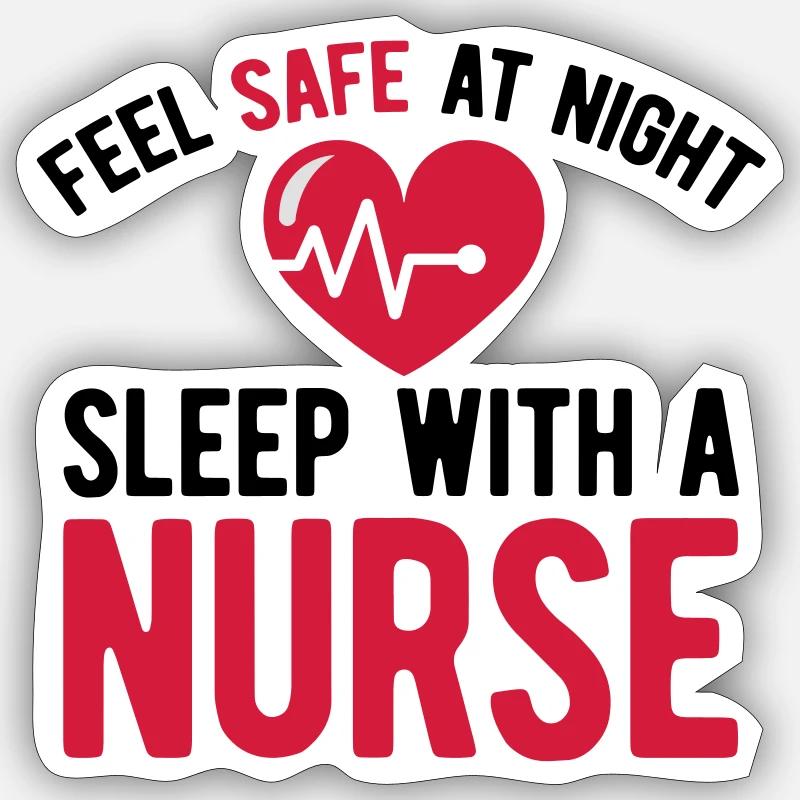 infirmière Sticker taille S (10 x 10 cm)