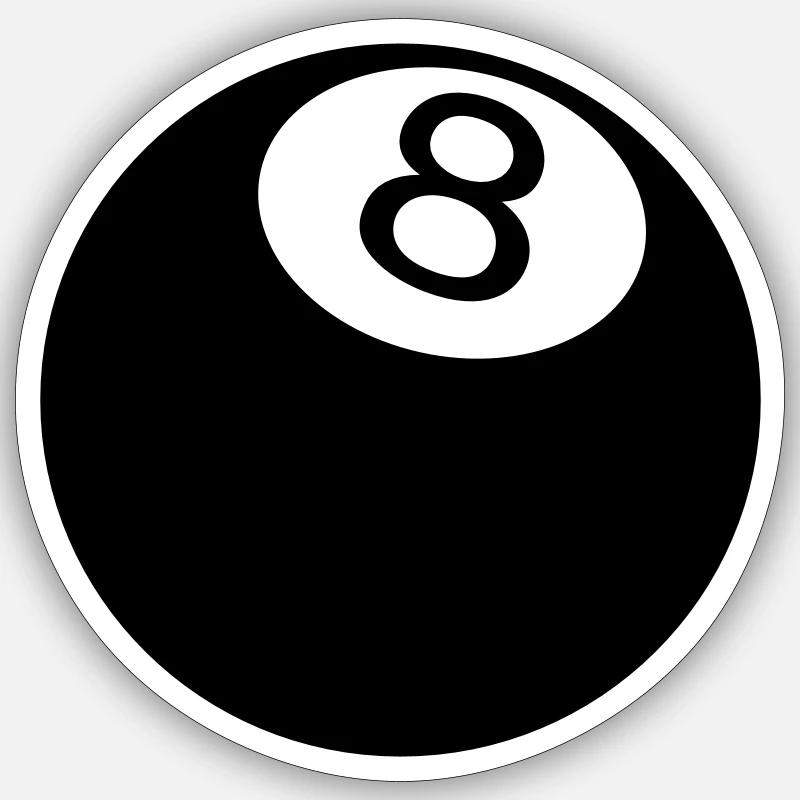 8 Ball Sticker size S (10 x 10 cm)