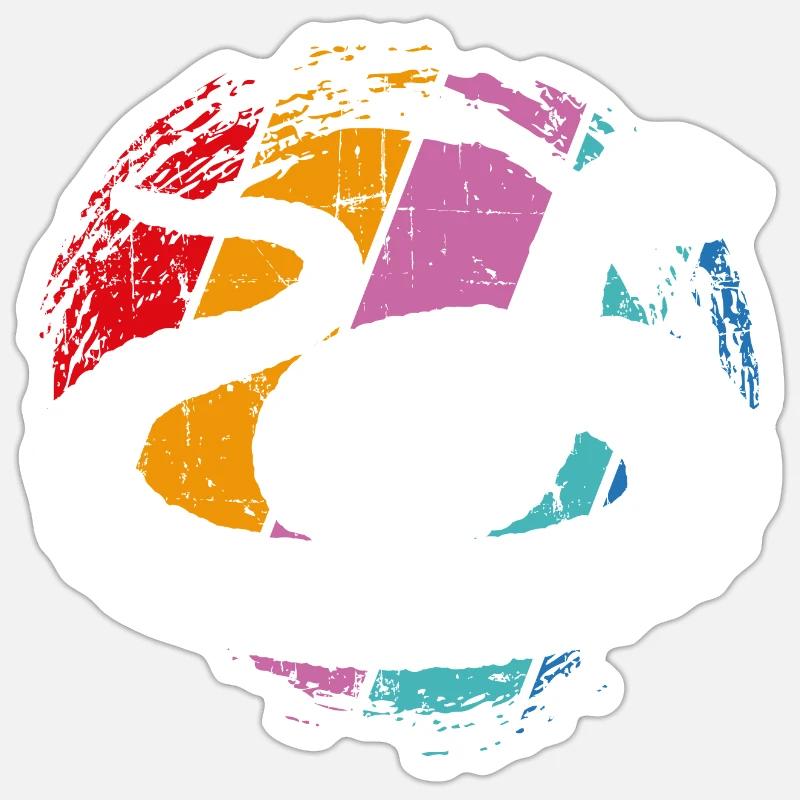 Serpent de reptile - Sticker taille S (10 x 10 cm) - blanc mat