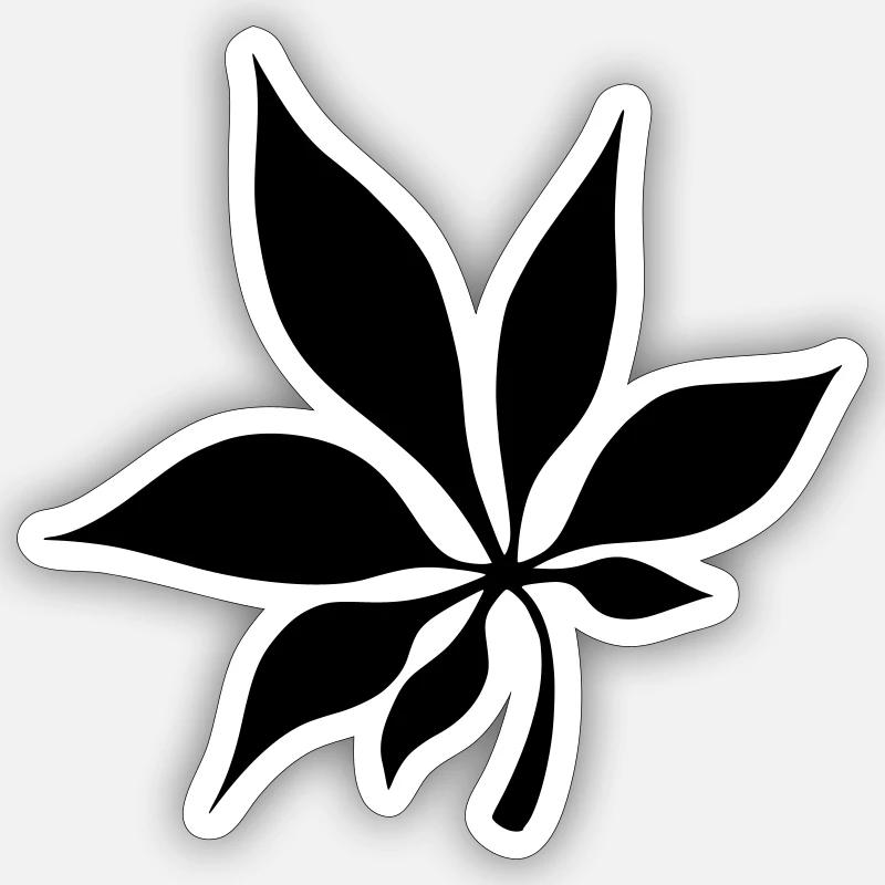 feuille Sticker taille S (10 x 10 cm)