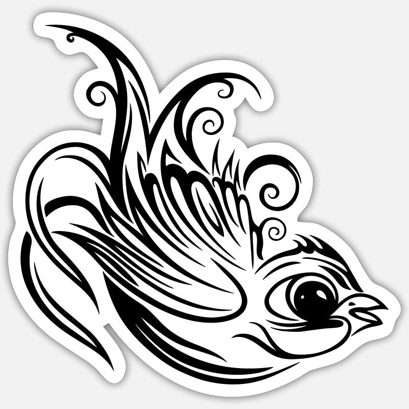 Swallow, spring, spring messenger - Sticker size S (10 x 10 cm) - white matte