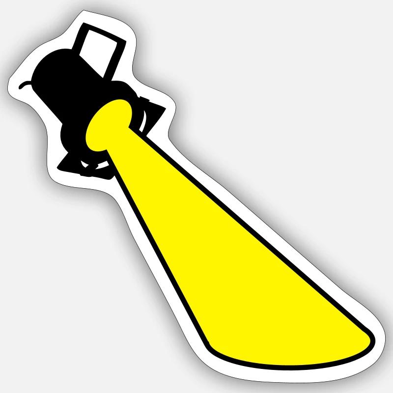 Projecteurs Spotlight Sticker taille S (10 x 10 cm)