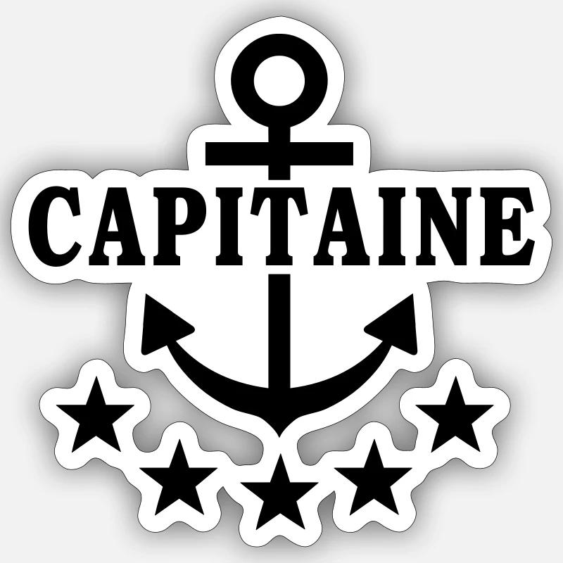 capitaine Sticker taille S (10 x 10 cm)