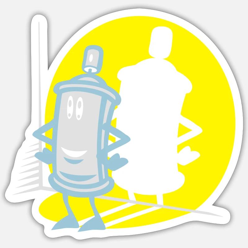 Spray and flex spotlight Sticker size S (10 x 10 cm)
