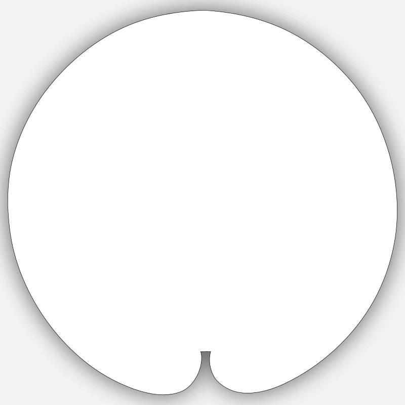 visage maori - Sticker taille S (10 x 10 cm) - blanc mat