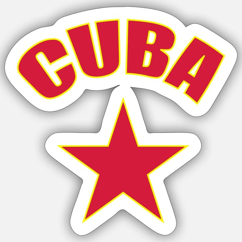 Cuba - Sticker Größe S (10 x 10 cm) - Mattweiß