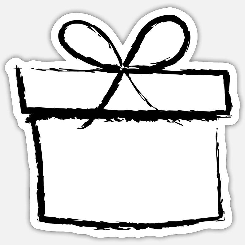 Cadeau Sticker taille S (10 x 10 cm)