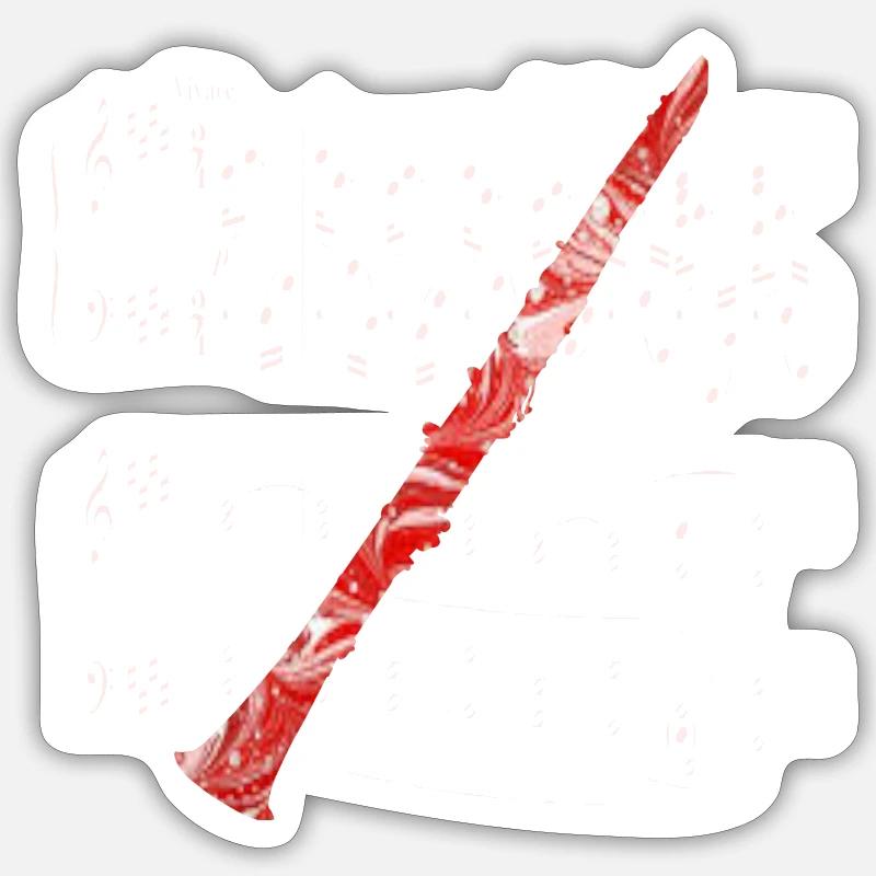 klarinette e 9 Sticker Größe S (10 x 10 cm)