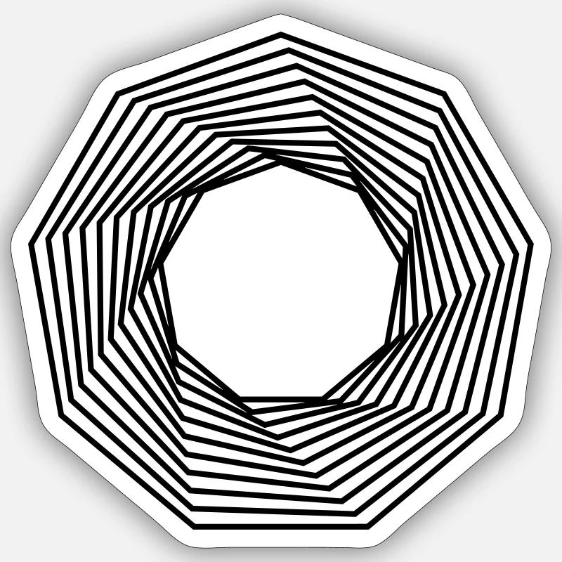 Form - Sticker Größe S (10 x 10 cm) - Mattweiß