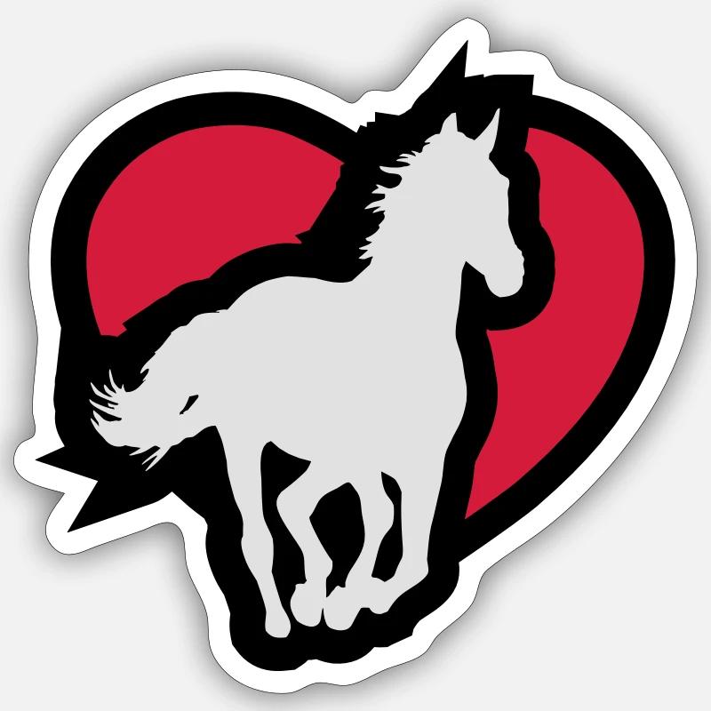 Cheval Sticker taille S (10 x 10 cm)