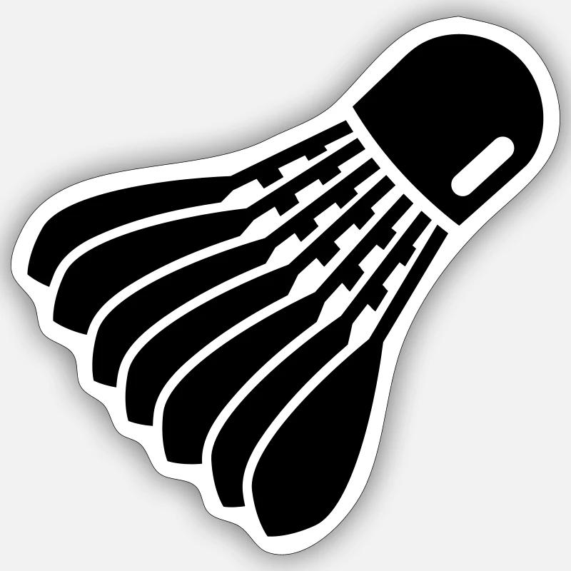 Badminton Sticker størrelse S (10 x 10 cm)