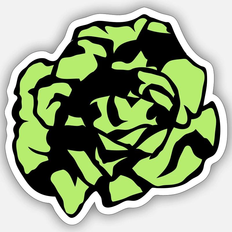 salade Sticker taille S (10 x 10 cm)