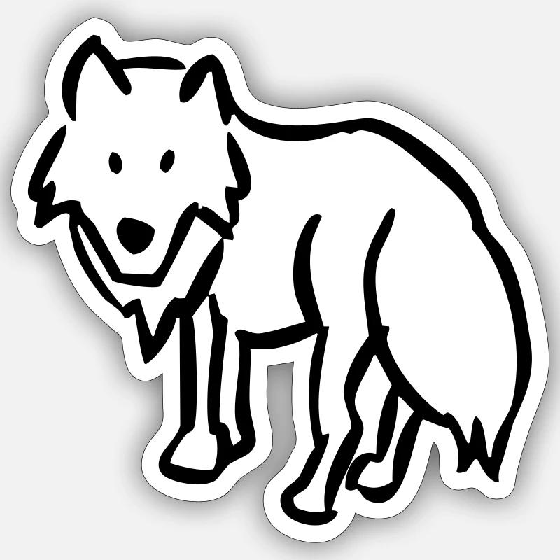 Fuchs Sticker Größe S (10 x 10 cm)