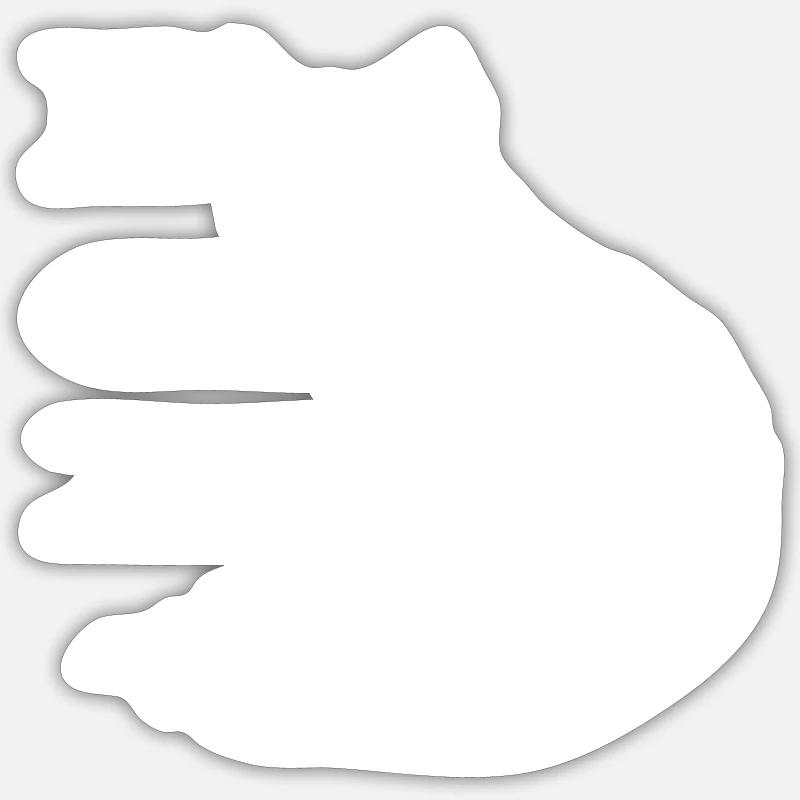 Fuchs - Sticker Größe S (10 x 10 cm) - Mattweiß